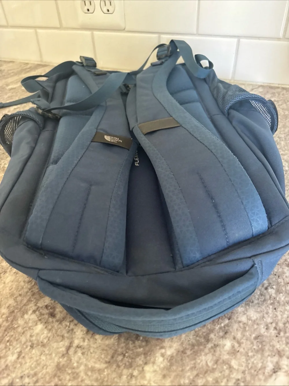 EUC THE NORTH FACE Vault Backpack - Blue Adjustable Padded Shoulders Unisex
